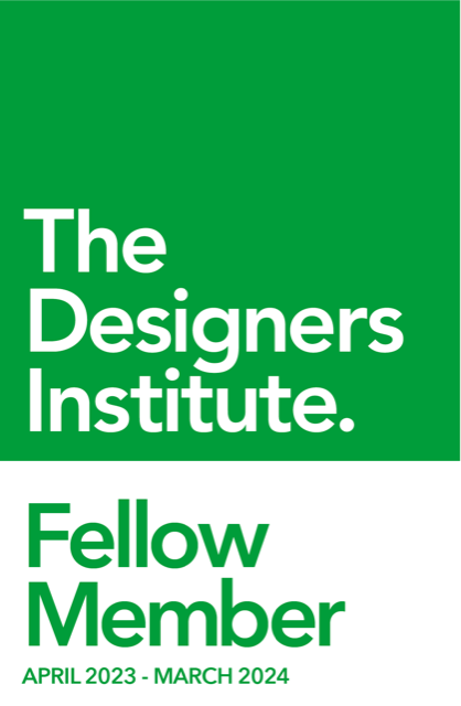 The Designers Institute NZ Fellow badge